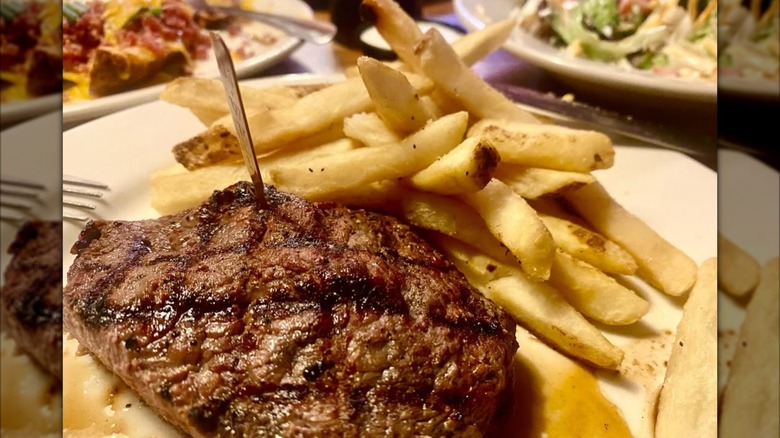 A steak and fries from Logan's Roadhouse