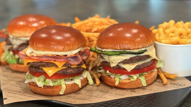 Chicken sandwich with fries