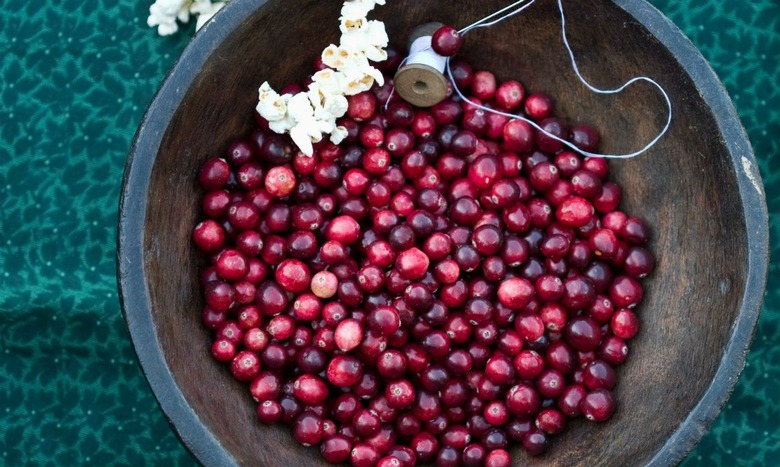 Cranberry and Popcorn Stringing
