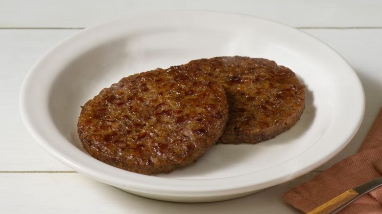 sausage patties on dish