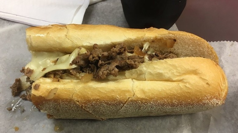 cheesesteak from George's Sandwich Shop