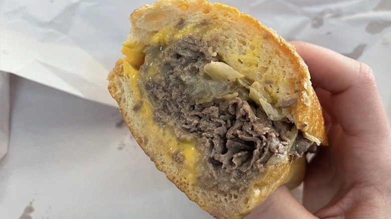 A Tony Luke's Cheesesteak