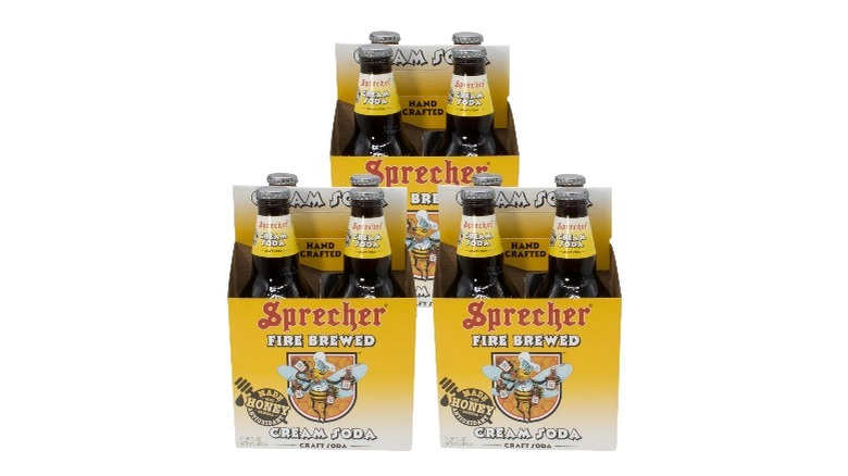 Packs of Sprecher Cream Soda