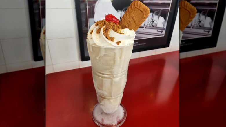 Biscoff shake at Steak 'n Shake