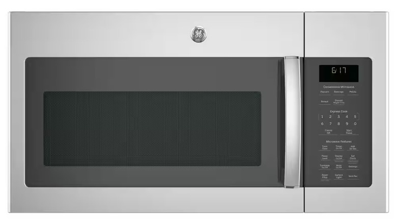 GE over-the-range microwave in stainless steel