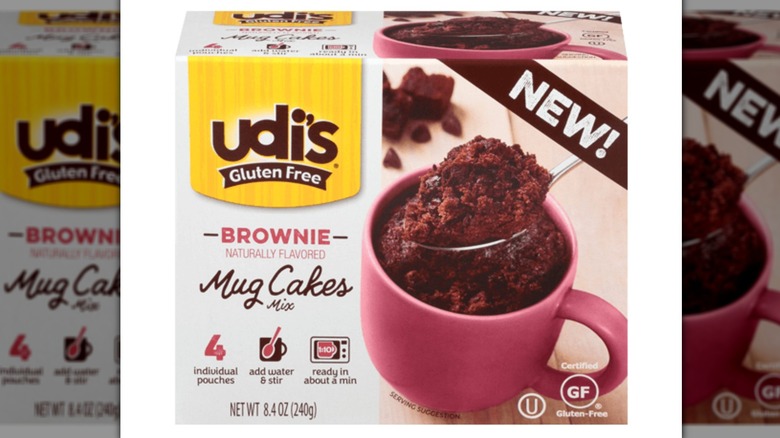 Box of Udi's Brownie Mug Cakes
