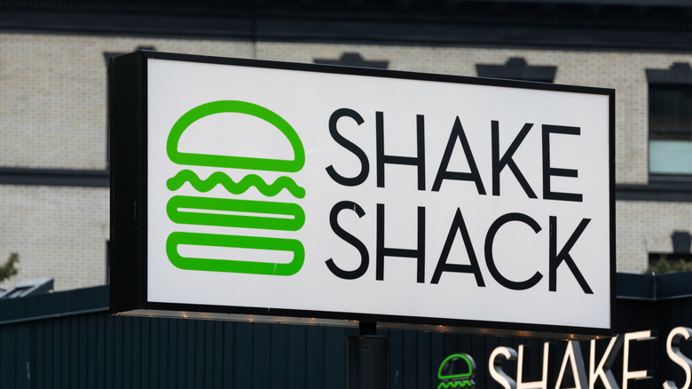 A Shake Shack sign outside one of its stores
