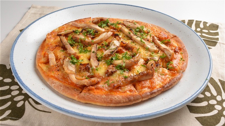 Japanese teriyaki chicken pizza