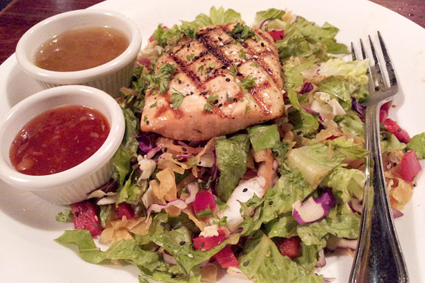 2) Tony Roma's: Chipotle Salmon Salad