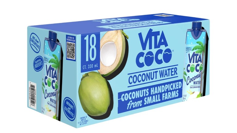 An 18-count box of Vita Coco coconut water