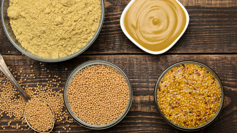 various types of mustard