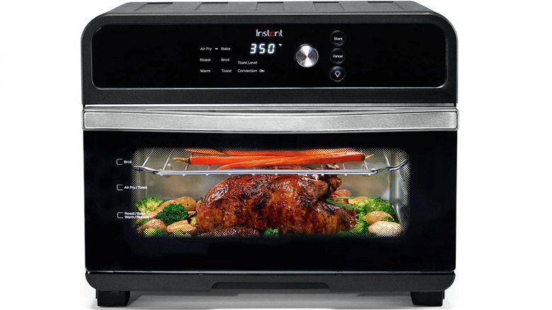 Instant Omni Air Fryer Toaster Oven Combo cooking food