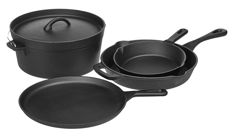 Amazon Basics cast iron cookware