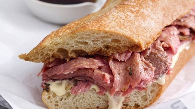 The Metropolitan prime rib sandwich