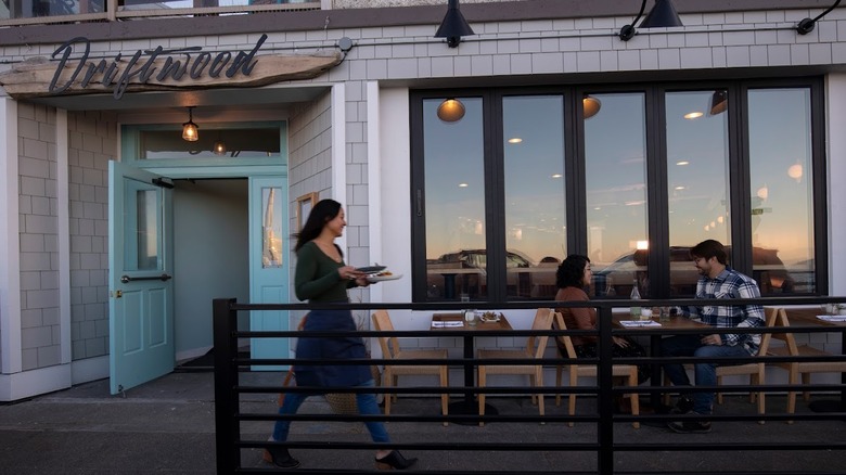 Exterior of Driftwood restaurant in Seattle