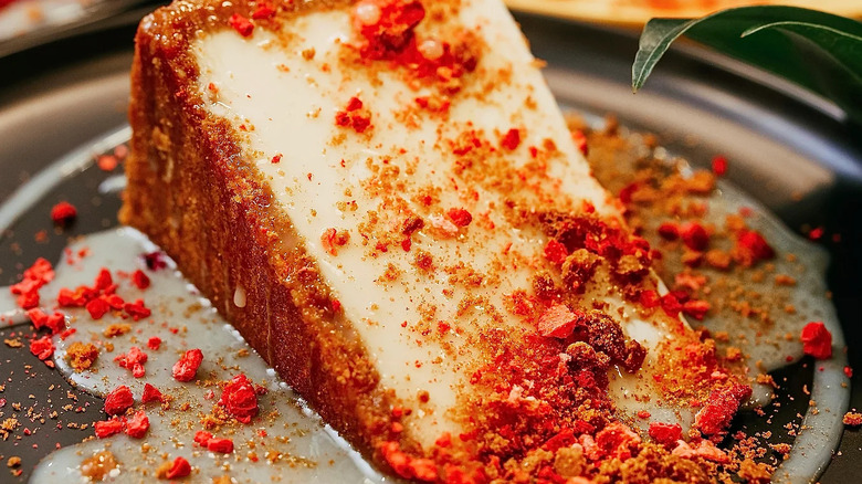 Slice of cheesecake from Mama Sambusa Kitchen