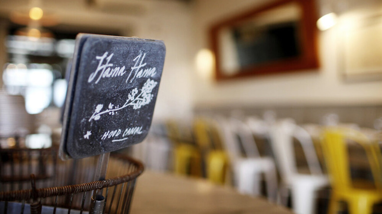 Sign with Hama Hama Oysters Walrus and Carpenter