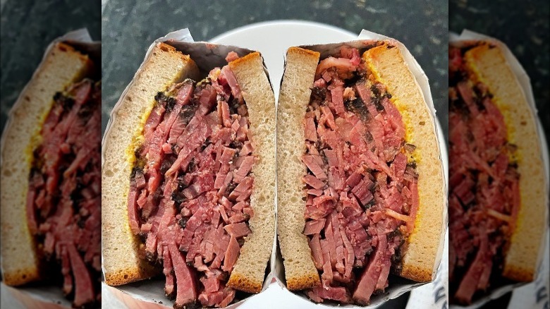 Pastrami and mustard from Frenkel's
