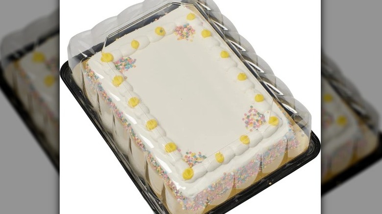 Market Basket's vanilla decorated sheet cake