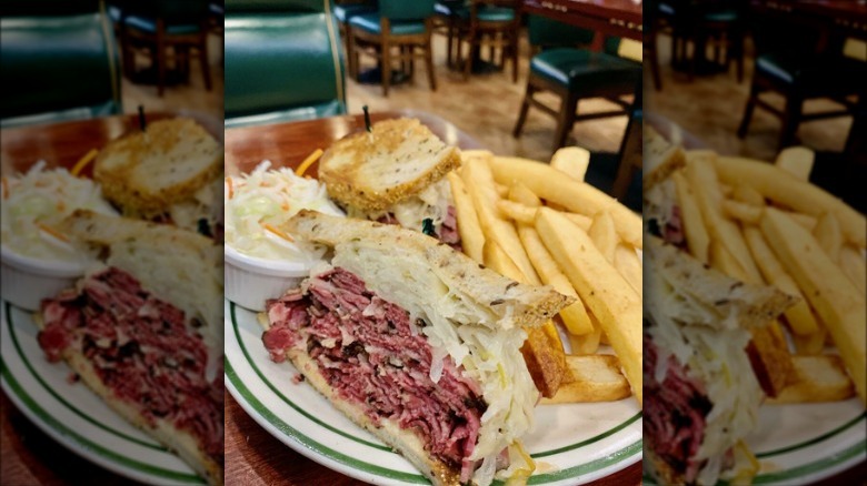Black pastrami Reuben at Brent's