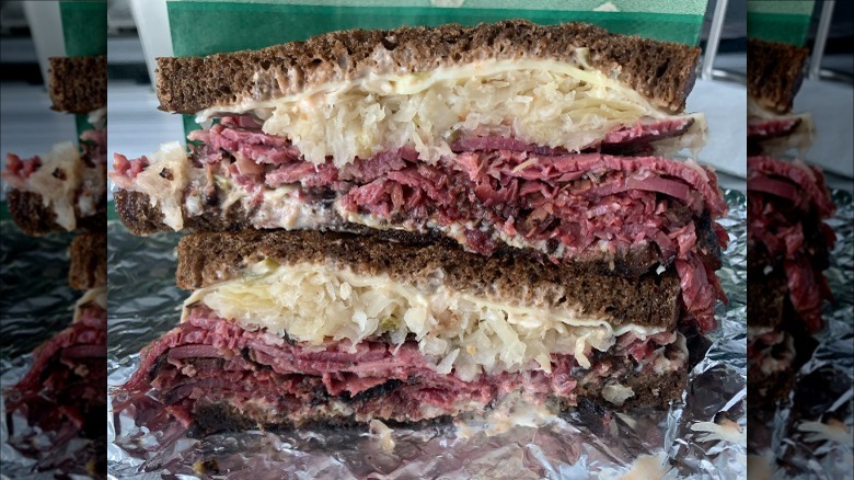 Sam LaGrassa's pastrami Reuben