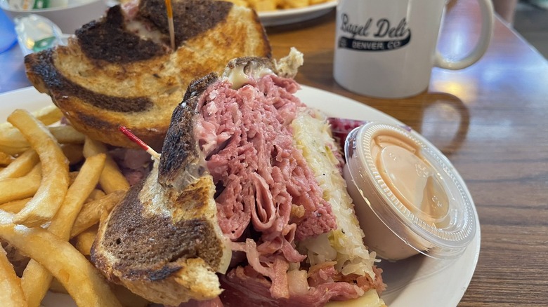 Reuben at The Bagel Deli