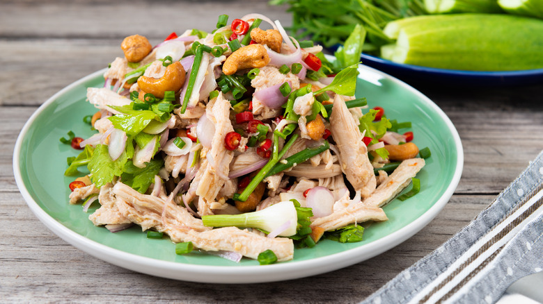 chicken salad with nuts