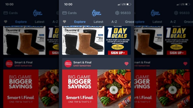 Flipp rewards screen on phone
