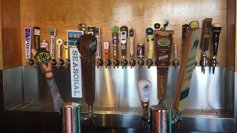 Beer taps at 12 South
