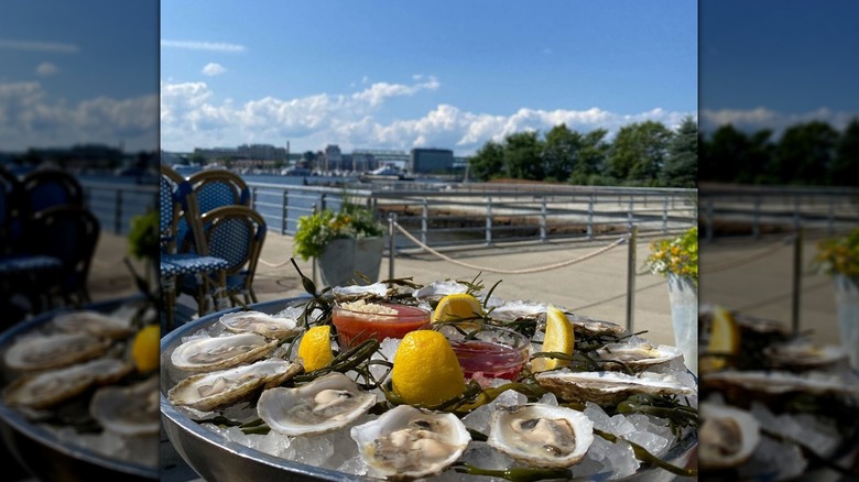 Oysters and waterfront views