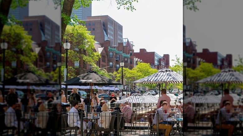 Saltie Girl outdoor patio