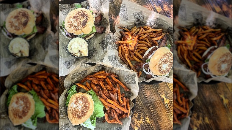 The Pharmacy burgers and fries