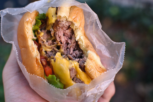 #5 Green Chile Cheeseburger, Santa Fe Bite, Santa Fe, N.M.