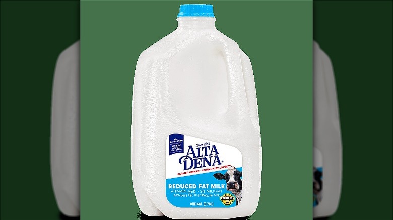 Bottle of Alta Dena milk