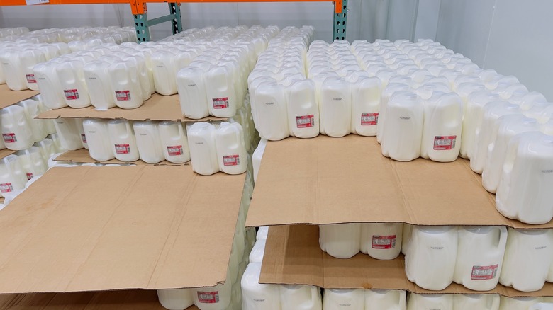 Pallets of Kirkland Signature Milk