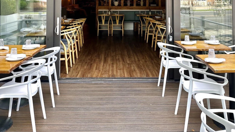 Opal patio dining area