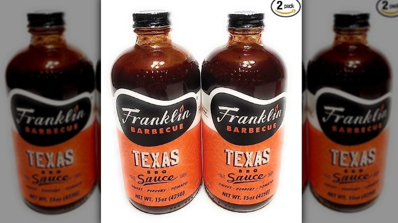 bottles of Franklin Barbecue Sauce