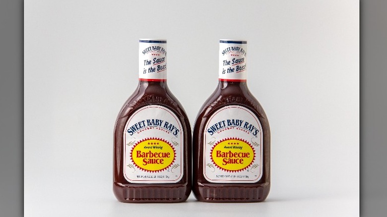 Sweet Baby Ray's Barbecue Sauce bottles