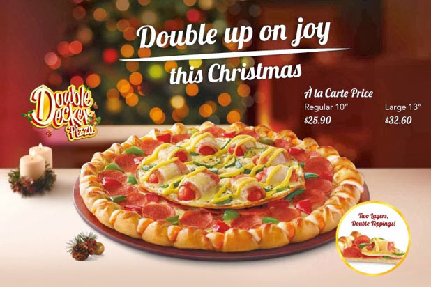 Pizza Hut Singapore: Double Decker Pizza
