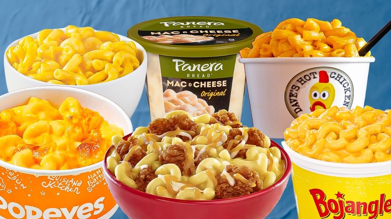 various brands of fast food mac and cheese