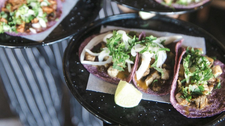 Sor Ynez chicken tacos