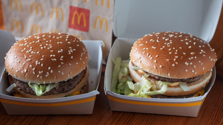 Two Mcdonalds Burgers