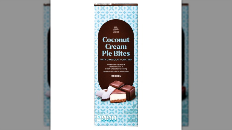 ALDI Coconut Cream Pie Bites on a white background