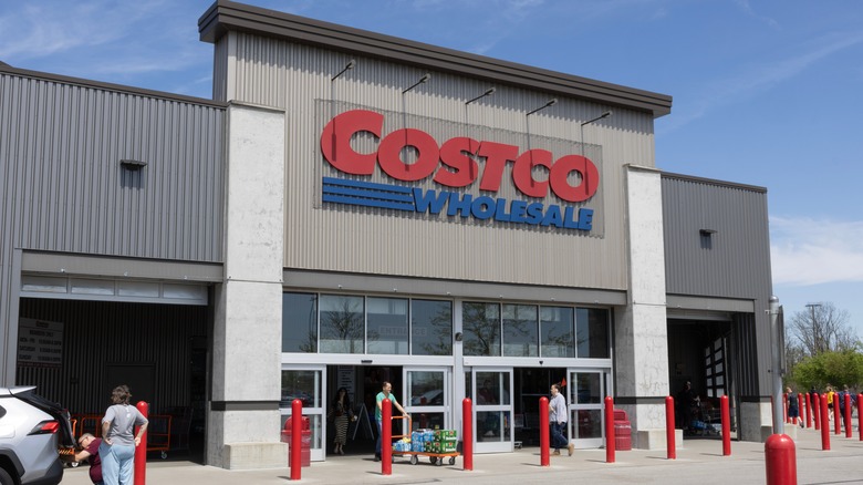 The exterior of a Costco store