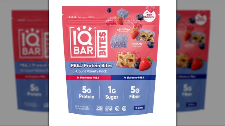 Box of IQBAR BITES PB&J Protein Bites, Variety Pack