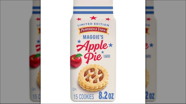 Pepperidge Farm Maggie's Apple Pie Cookies against a white background.