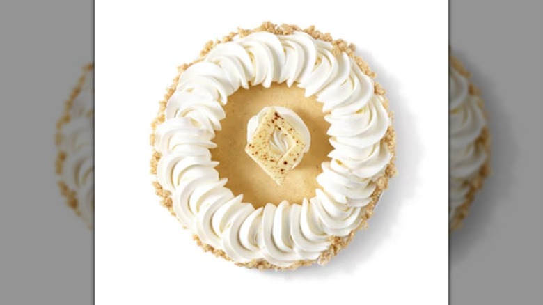 A Publix Mini Pumpkin Cream Cheese Pie on a white background
