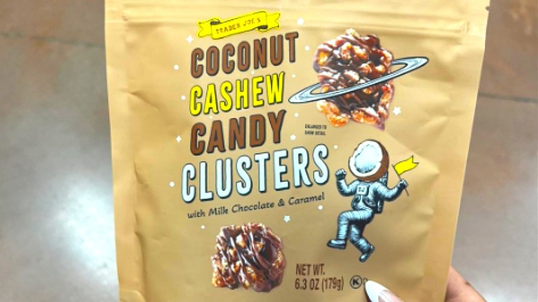 Bag of Trader Joes Coconut cashew candy clusters