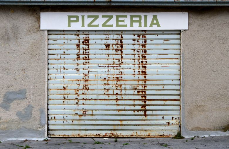 The pizzeria is closed.