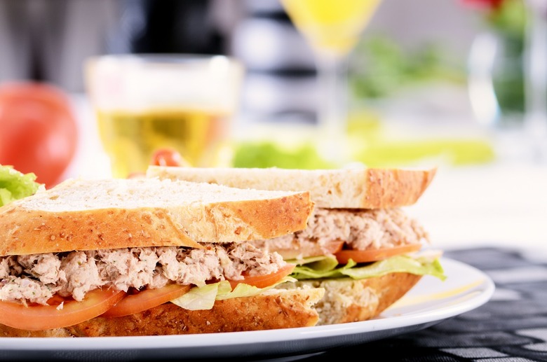 Spicy Tuna and Egg Salad Sandwich